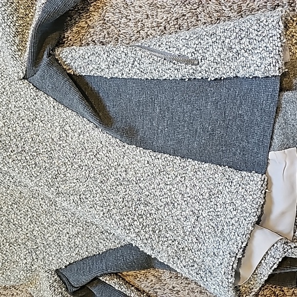 STUNNING REBECCA TAYLOR SNOWFLAKE TWEED MOTO WOOL MIX JACKET - Picture 7 of 13